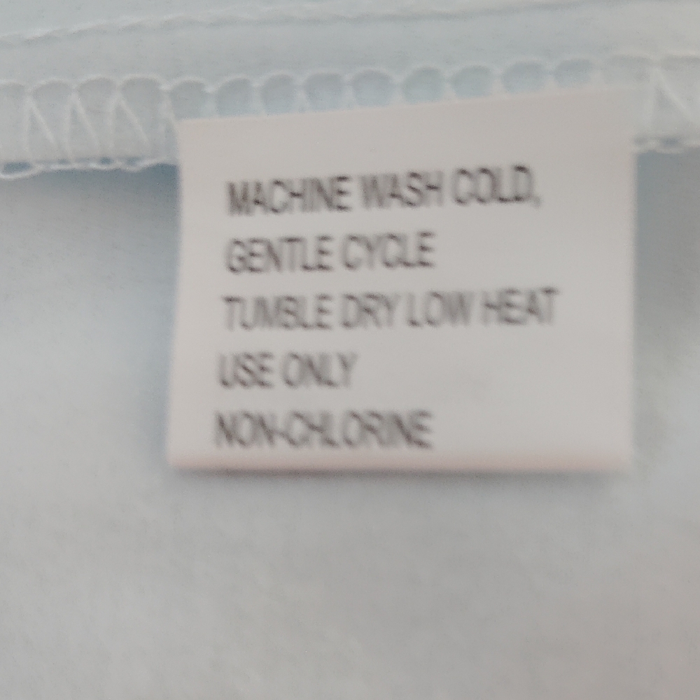 NWT Miss Elaine Light Blue Long Sleeve Nightgown w/Embroidery, Lace, Smocking - Picture 8 of 11